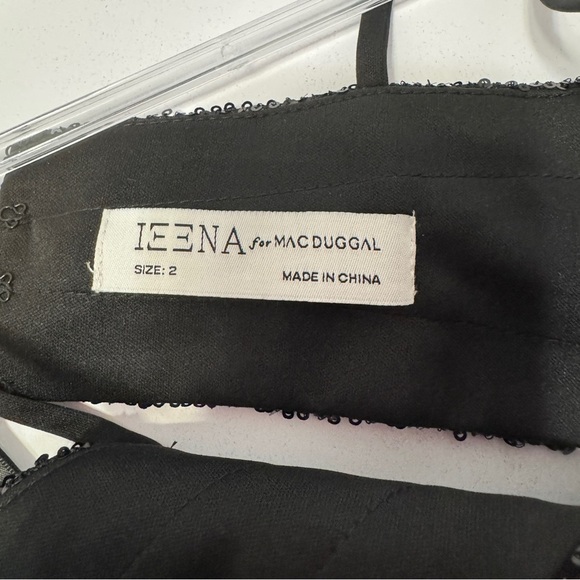 IEENA for Mac Duggal Black Sequin Cutout Gown Size 2 NWT - Picture 15 of 16